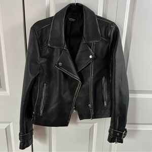 topshop leather jacket